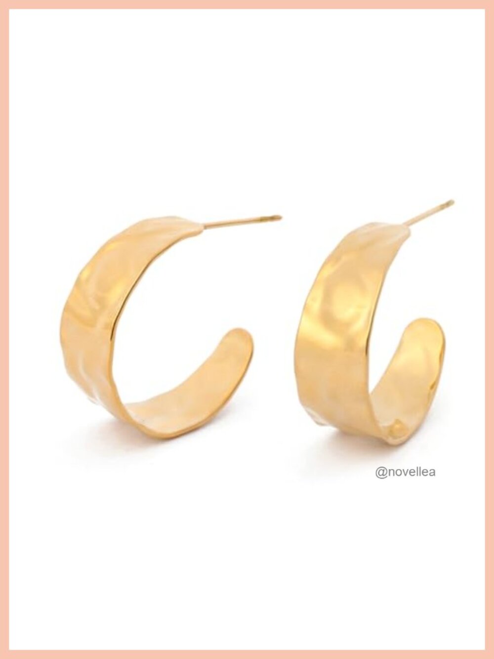 18K Gold Plated Hoop Earrings for Women Chunky Huggie Earrings Minimalist Gold